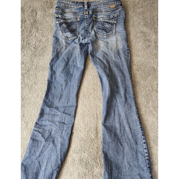 Silver Jeans Aiko Bootcut Womens 27/33 Blue Denim Medium Wash Mid Rise - Picture 4 of 14